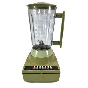 Vintage Hamilton Beach Blender Model 616-1 Avocado Green 7 Speed 44 Ounce USA